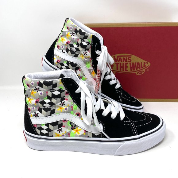 VANS SK8-Hi Checker Cube Black Canvas High Top SB Sneakers Women's VN0A32QG3XR - Picture 15 of 16